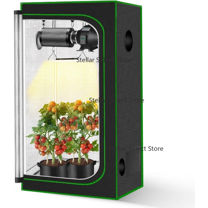 Grow Tent Complete Kit - Большой комнатный тепличный комплект, полная травяная