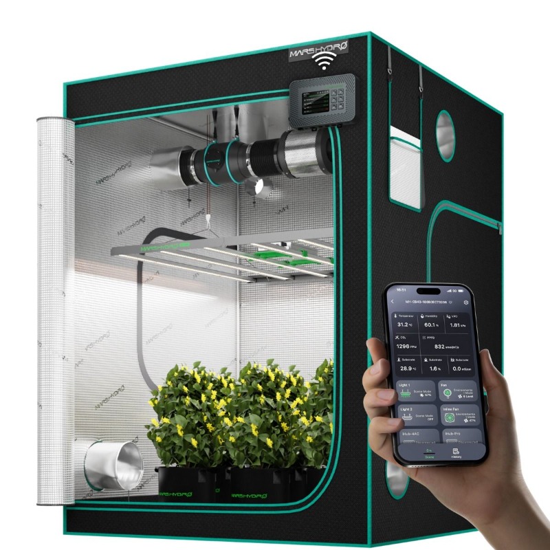 Grow Tent Complete Kit - 480 Вт 4x4 фута 120x120 см