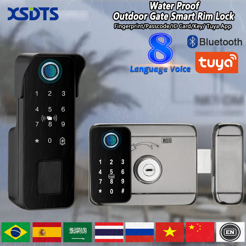 Smart Garden Lock - Водонепроницаемый умный дверной замок с отпечатками