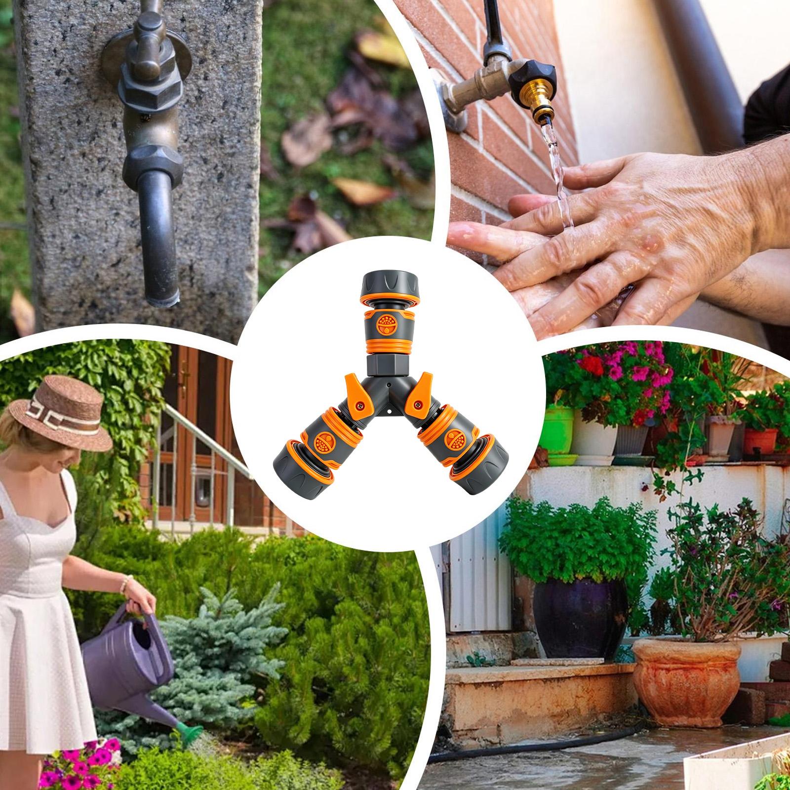 Усиленный быстросъемный треххо – обзор и цена Smart Garden Hose Valve