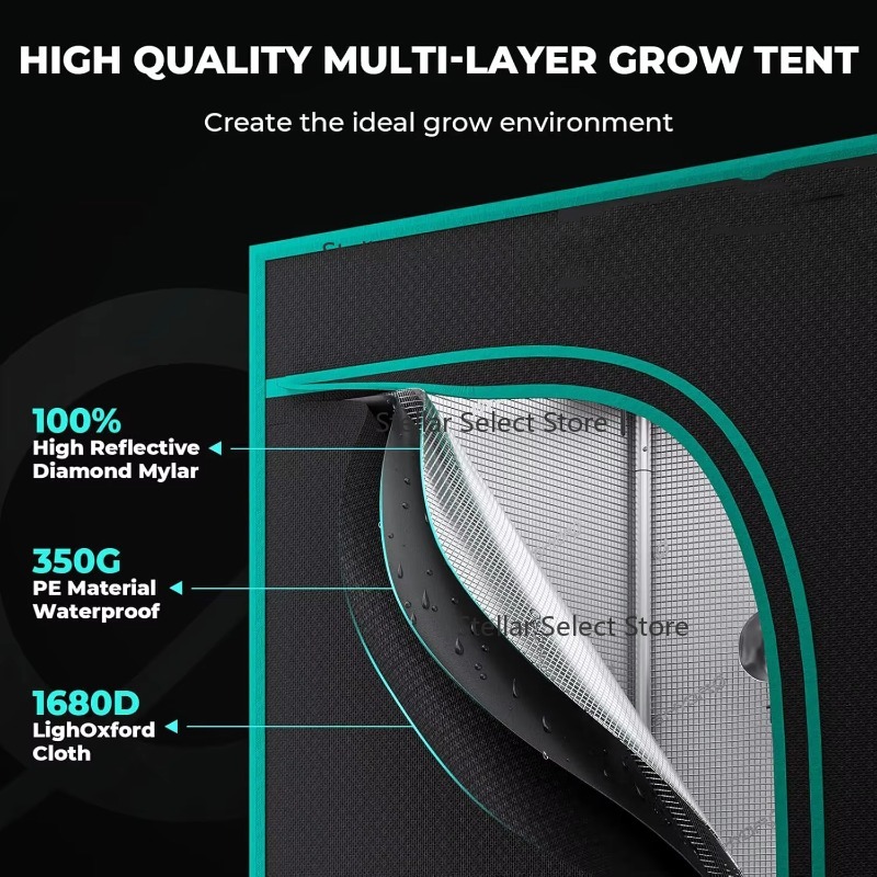Большой комнатный тепличный ко – обзор и цена Grow Tent Complete Kit