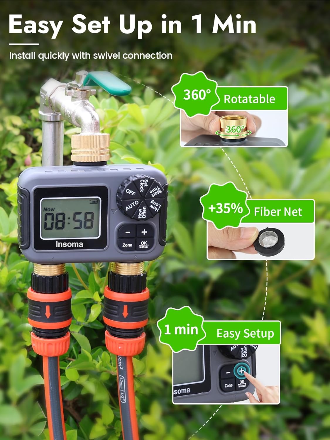 Двойные розетки, умная система – обзор и цена Smart Garden Iot
