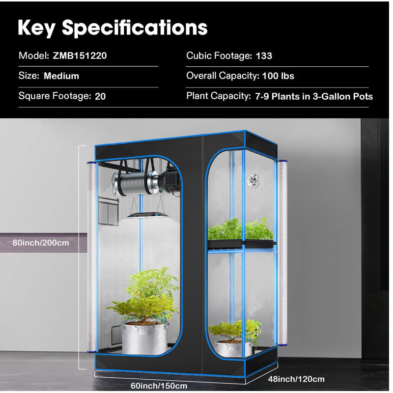 Комплект для выращивания расте – обзор и цена Grow Tent Complete Kit