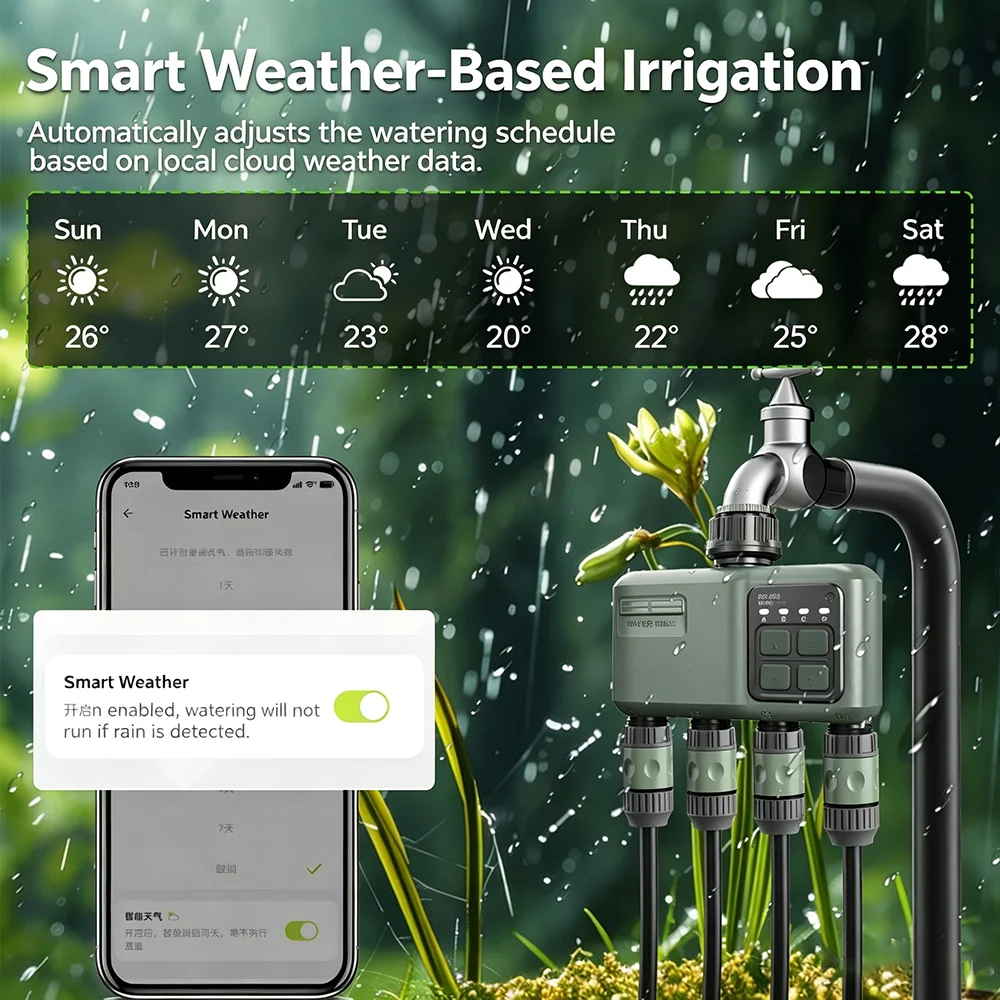 Умный Wi-Fi RF433 таймер полив – обзор и цена Smart Garden Lock