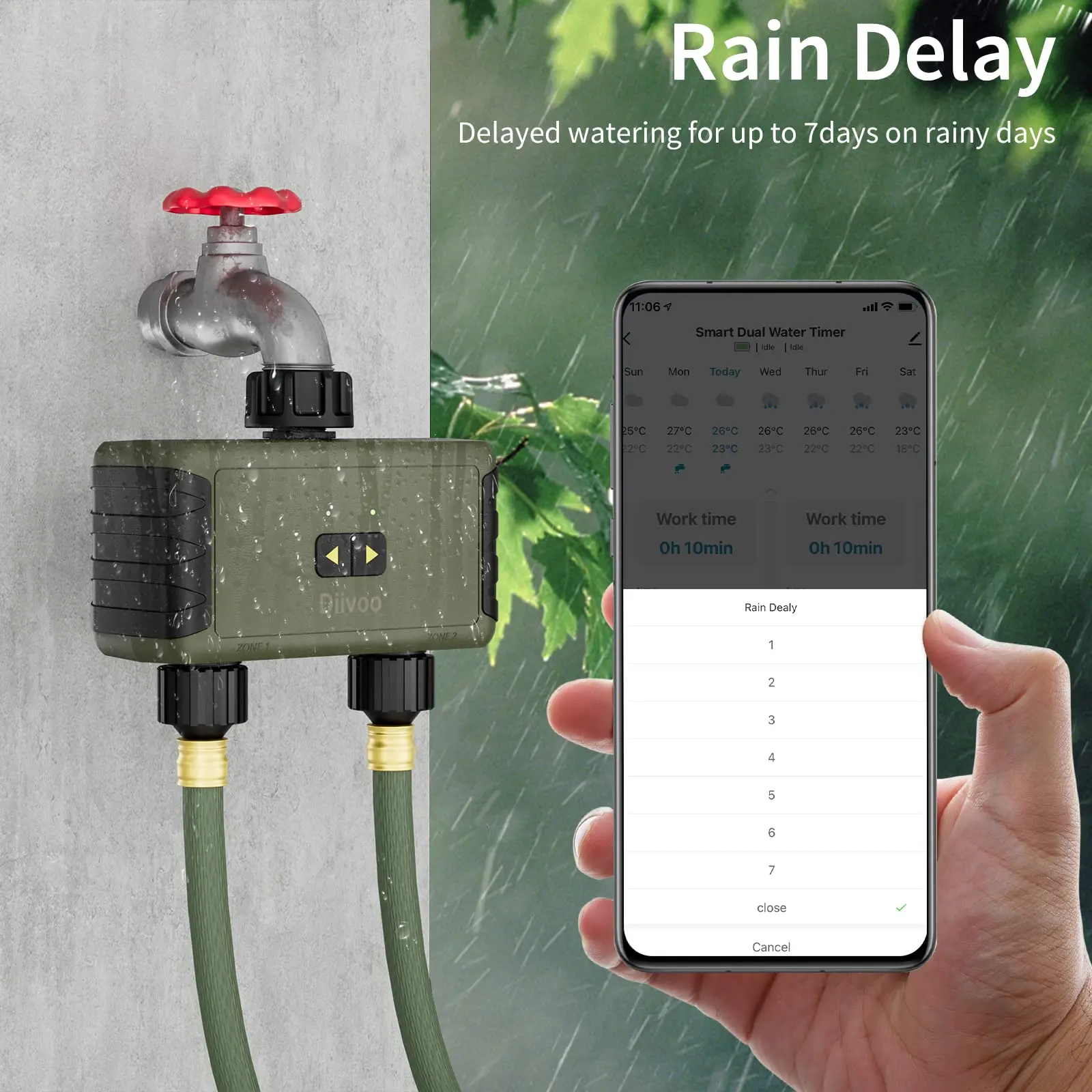 Умный Bluetooth-таймер полива  – обзор и цена Smart Garden Lock