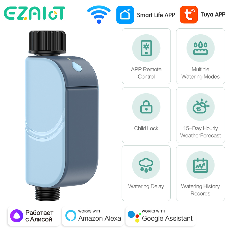 Умный Tuya WIFI таймер полива  – обзор и цена Smart Garden Lock